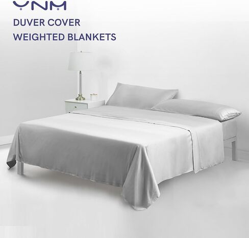 YnM Cotton Waffle Weave Duvet Cover for Weighted Blankets with 16 Strings (Coconut White, 60''x80'') in Saudi Arabia