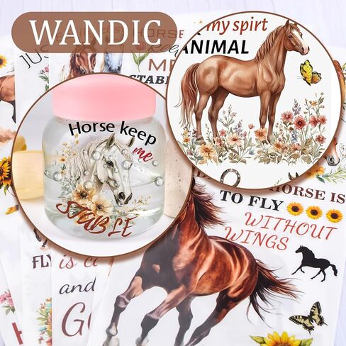 WANDIC 6PCS Spring Animals Rub On Transfer Stickers, Forest and Lake Scenery Decals Fox Rabbit Animals for Furniture Scrapbooking Window, 15 * 30cm in Saudi Arabia