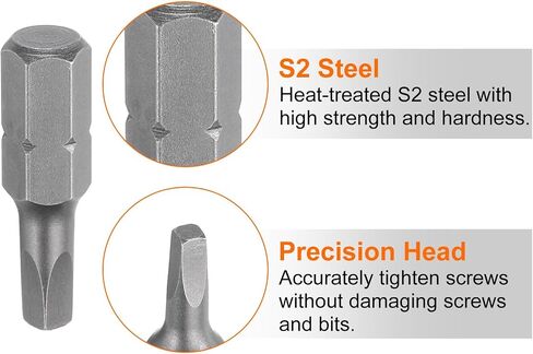 Harfington 5pcs مفك البراغي المربع Bit R3 1/4 "Hex Shank 25mm/1" طول مغناطيسي 4 نقاط البتات S2 الصلب الصناعي السائق الكهربائي بتات 5 ملم قضيب in Saudi Arabia