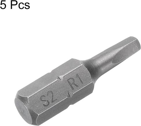 Harfington 5pcs مفك البراغي المربع Bit R3 1/4 "Hex Shank 25mm/1" طول مغناطيسي 4 نقاط البتات S2 الصلب الصناعي السائق الكهربائي بتات 5 ملم قضيب in Saudi Arabia