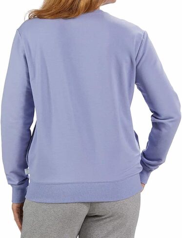 Fila Womens Midweight French Terry Crewneck Long Sleeve Sweatshirt (XX-Large, Crystal Blue) in Kuwait
