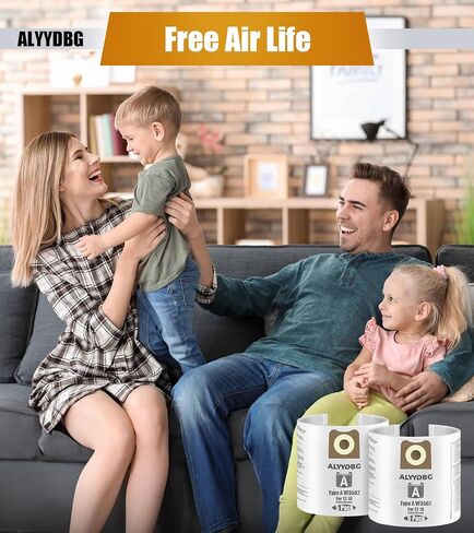 for Ridgid Shop Vac bags 3-4.5 Gallon, Size C VF3501 High-Efficiency Dust Collection Vac Bags. 5 Pack in Saudi Arabia