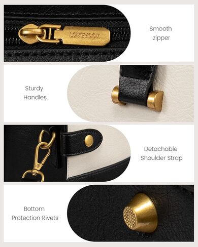 LOVEVOOK 17 Inch Laptop Tote Bag For Women Teacher Work Bag, Vintage Waterproof Leather Computer Bags For Laptops For Women, Laptop Purse Business Professional Briefcase Office Large Shoulder Handbag in Kuwait