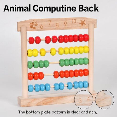 Wnwlwooden Abacus Frame Thate Mood Growth Toy Beads Educational Counting Toy Abacus Math Thinking Abacus Counting Toy ، للتعلم في مرحلة ما قبل المدرسة ، وتعلم الرياضيات Abacus (Green Abacus) in Saudi Arabia