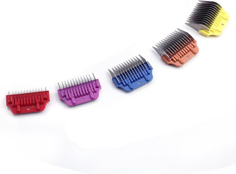 10W/15W/30W Clipper Wide Blade & Dog Stainsal Steel Wide Clipper Coard Comb for A5 Series | Snap-On/Off Design Combs ، فقط FIR لـ 10W/15W/30W شفرة عريضة (12 قطعة) in Kuwait