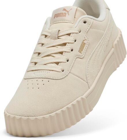 PUMA Women's Carina 2.0 Sneaker, Textile White-Prairie Tan, 7.5 in Saudi Arabia