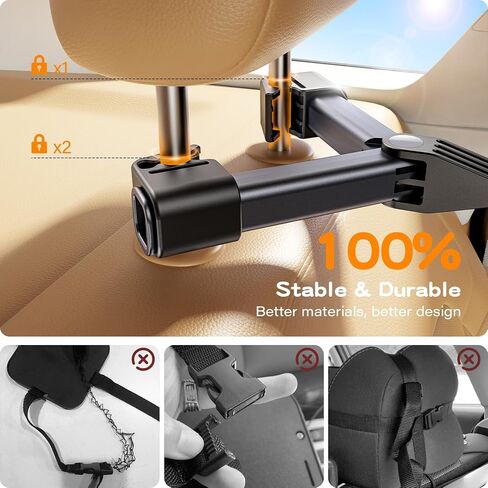 Baby Car Mirror for Baby Hook Clip Design Shake Baby Mirror for Car Seat Mirror Rear Facing Never Shake Easy Install Back Seat Mirror for Baby Crystal Clear View ShatterProof Tested White in Saudi Arabia