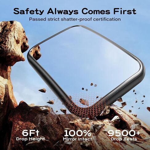 Baby Car Mirror for Baby Hook Clip Design Shake Baby Mirror for Car Seat Mirror Rear Facing Never Shake Easy Install Back Seat Mirror for Baby Crystal Clear View ShatterProof Tested White in Saudi Arabia
