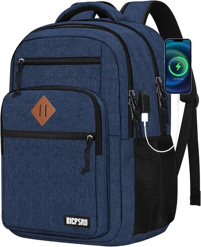 Classic Backpack for Men Women, School Backpack for Girls Boy Teens,15.6 Inch Laptop Bookbag with USB Charger for College High School Work Business Computer Back Pack,mochilas para hombres,Grey in Kuwait