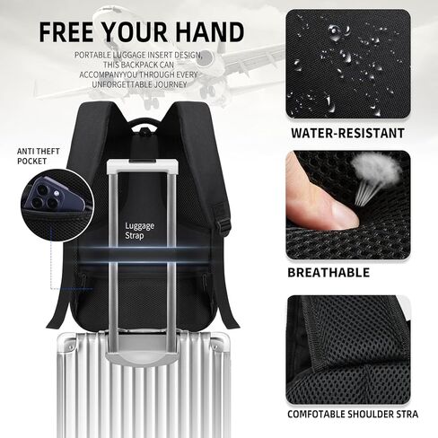 حقيبة ظهر كلاسيكية للرجال للنساء ، حقيبة ظهر للمدرسة للفتيات بوي المراهقين ، حقيبة كتب محمول 15.6 بوصة مع شاحن USB لجهاز الكمبيوتر في المدرسة الثانوية ، حزمة أجهزة الكمبيوتر ، Mochilas Para Hombres ، Gray in Kuwait