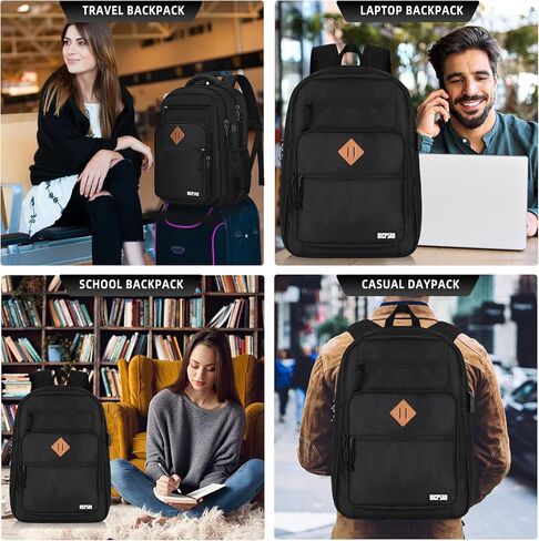 حقيبة ظهر كلاسيكية للرجال للنساء ، حقيبة ظهر للمدرسة للفتيات بوي المراهقين ، حقيبة كتب محمول 15.6 بوصة مع شاحن USB لجهاز الكمبيوتر في المدرسة الثانوية ، حزمة أجهزة الكمبيوتر ، Mochilas Para Hombres ، Gray in Kuwait