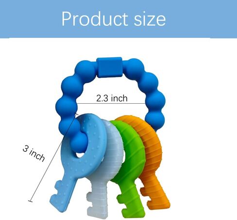 مفاتيح التسنين للأطفال من 3 إلى 12 شهرًا ، ألعاب الأطفال الصغار الحسية ، ألعاب Teether للطفلة الطفلة والملمس المرتفع لتهدئة اللثة ، BPA Free (Pink) in Kuwait