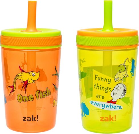 Zak Designs PAW Patrol Kelso Toddler Cups For Travel or At Home, 15oz 2-Pack Durable Plastic Sippy Cups With Leak-Proof Design is Perfect For Kids (Chase, Marshall, Rubble, & More) in Saudi Arabia
