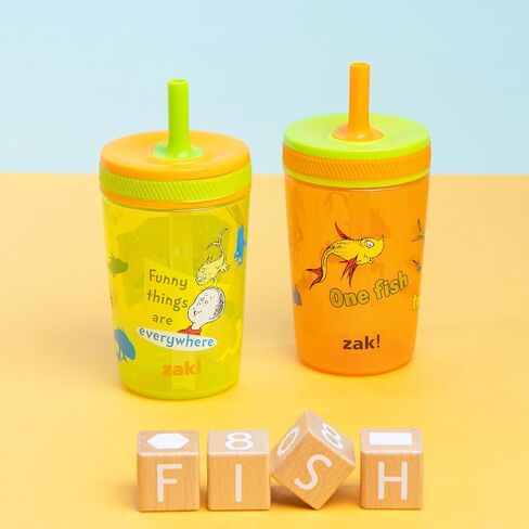 Zak Designs PAW Patrol Kelso Toddler Cups For Travel or At Home, 15oz 2-Pack Durable Plastic Sippy Cups With Leak-Proof Design is Perfect For Kids (Chase, Marshall, Rubble, & More) in Saudi Arabia