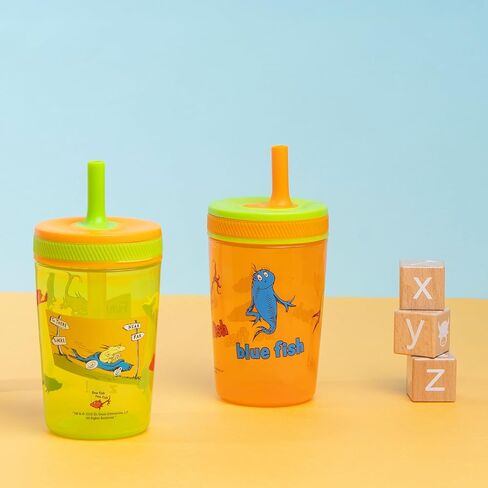 Zak Designs PAW Patrol Kelso Toddler Cups For Travel or At Home, 15oz 2-Pack Durable Plastic Sippy Cups With Leak-Proof Design is Perfect For Kids (Chase, Marshall, Rubble, & More) in Saudi Arabia