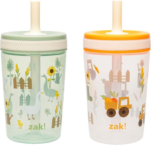 Zak Designs PAW Patrol Kelso Toddler Cups For Travel or At Home, 15oz 2-Pack Durable Plastic Sippy Cups With Leak-Proof Design is Perfect For Kids (Chase, Marshall, Rubble, & More) in Saudi Arabia