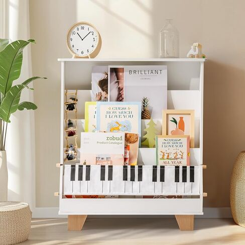 ROBOTIME Nursery Floating Shelves for Wall, 3 Pcs Wall Floating Shelves, Natural Wood Floating Book Shelf, Wall Mounted Kids Bookshelf Nursery Decor for Kids Room, Bedroom (Cream Color) in Saudi Arabia