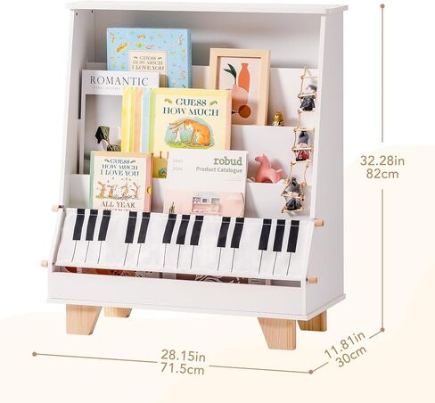 ROBOTIME Nursery Floating Shelves for Wall, 3 Pcs Wall Floating Shelves, Natural Wood Floating Book Shelf, Wall Mounted Kids Bookshelf Nursery Decor for Kids Room, Bedroom (Cream Color) in Saudi Arabia