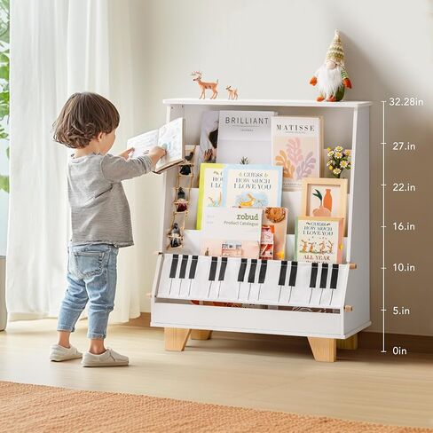 ROBOTIME Nursery Floating Shelves for Wall, 3 Pcs Wall Floating Shelves, Natural Wood Floating Book Shelf, Wall Mounted Kids Bookshelf Nursery Decor for Kids Room, Bedroom (Cream Color) in Saudi Arabia