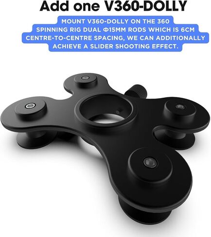 360 Rotating Camera Spinning Plateform with Table Clamp, Photography Turntable Photo Booth for Smartphone and Cameras, 360 Video Spinner for Food Jewelry Slow Motion Bullet-time etc in Saudi Arabia