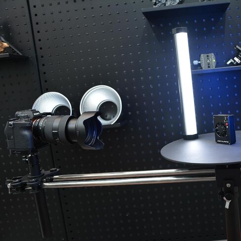 360 Rotating Camera Spinning Plateform with Table Clamp, Photography Turntable Photo Booth for Smartphone and Cameras, 360 Video Spinner for Food Jewelry Slow Motion Bullet-time etc in Saudi Arabia