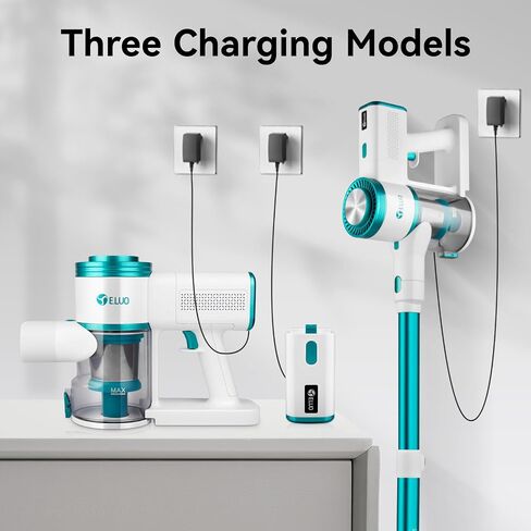 E.LUO Cordless Vacuum Cleaner,400W/≥28Kpa Stick Vacuum with Touch Screen, Max 60 Mins Runtime,Wireless Vacuum Cleaners for Home, Anti-Tangle Brush, Lightweight Vacuum for Pet Hair/Floor/Carpet in Saudi Arabia