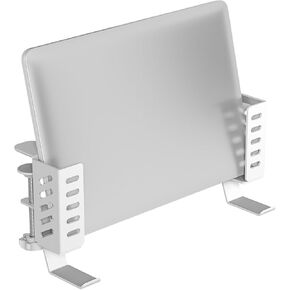 Desk Side Storage Organizer Width Adjustable No Drill Laptop Holder with Headphone Stand Clamp Organizer for Laptops Keyboards Headphone Tablets （Black） in Kuwait