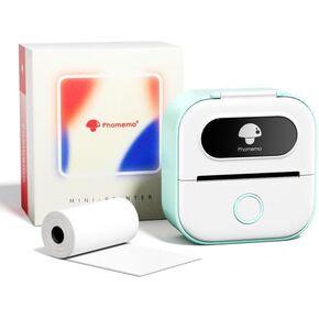 Phomemo Sticker Printer - Y02C Mini Pocket Sticker Printer,Portable Thermal Bluetooth Pocket Printer,Mini Sticker Printer for DIY,Journal, Notes, Memo, Photo, Birthday