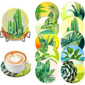 10 PCS Diamond Painting Coasters | الوقايات الفنية الماس | تارو الماس اللوحة الفن | هدية فنية مثالية لمحبي التارو ، أبي ، أمي ، الأجداد ، الأخ ، الأخت. (التارو 2)
