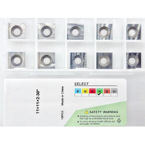 Woodworking Carbide Inserts Knives Blades 14×14×2mm-35° for Spiral Planer 10pcs