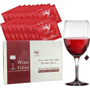 12 Pack the Wand Wine Purifier, Wine Filter, Wine Accessories for Wine Lovers, Wine Sulfite Filter To Remove Sulfite And Histamine, Eliminate Headaches, Reduce Wine Allergies in Saudi Arabia
