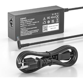 45W 65W Emaks Ac Adapter/Laptop Charger/Power supply for HP Pavilion 15-F:15-f111dx 15-f272wm 15-f211wm 15-f271wm 15-f233wm 15-f387wm 15-f211nr 15-f337wm 15-f224wm 15-f269nr af093ng and more hp laptop