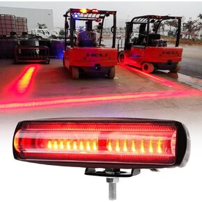 Forklift Safety Light Red Zone Warning Light, 2 Pack LED Forklift Warning Light, Work Light Red Line Boundary Warehouse Warning Lights Truck Safety Light Forklift Pedestrian Light 30W, DC12-80V