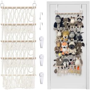 Stuffed Animal Net or Hammock Handmade Toy Hammock Net for Stuffed Animals Corner Wall Hanging for Toy Storage Organizer Holder for Small Stuffed Animal Net