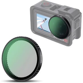 Osmo Action 5 Pro Action 4 Action 3 CPL Polarizer Filter, Polarizing Filter for DJI Osmo Action 5 Pro Action 4 Action 3 Camera Combo, Multi Coated HD Optical Glass Filter with Wipe