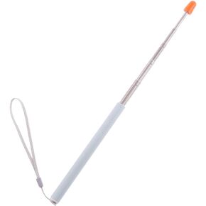 Telescopic Teacher Pointer Telescoping Pointer Stick for Classroom Presentation Pointer Teacher Pointer Stick (Orange Black, Extendable 47 Inch)