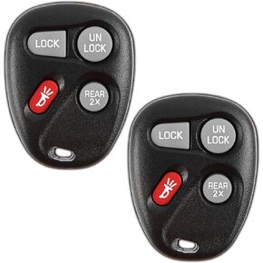 KeylessOption Keyless Entry Remote Control Car Key Fob for Chevy GMC 16245100-29 (Pack of 2)