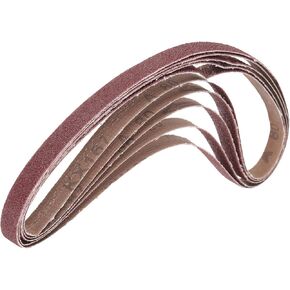 uxcell 5pcs 1-1/2" x 30" Sanding Belts 400 Grits Aluminum Oxide Abrasive Belt Sander Paper Sanding Papers for Metal Wood Grinding Polishing, Reddish Brown in Kuwait