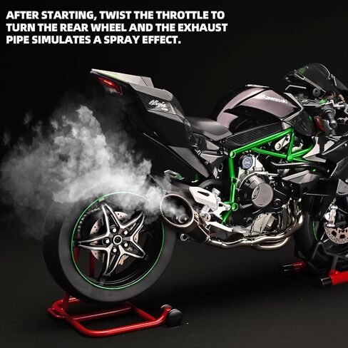 Die Cast Motorcycle 1:6 Scale for Kawasaki H2R Motorcycle Alloy Racing Motorcycle Model Power Toy Motorcycle Collection Kawasaki Model Motorcycle in Kuwait