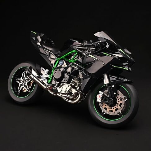Die Cast Motorcycle 1:6 Scale for Kawasaki H2R Motorcycle Alloy Racing Motorcycle Model Power Toy Motorcycle Collection Kawasaki Model Motorcycle in Kuwait