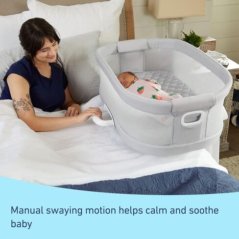 Graco DreamMore Bedside Bassinet, Newborn Bassinet, Travel Bassinet, Portable Bassinet for Newborn Babies to 6 Months, Willow in Saudi Arabia