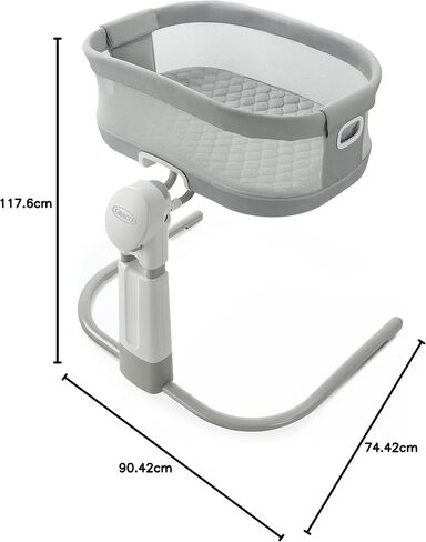Graco DreamMore Bedside Bassinet, Newborn Bassinet, Travel Bassinet, Portable Bassinet for Newborn Babies to 6 Months, Willow in Saudi Arabia