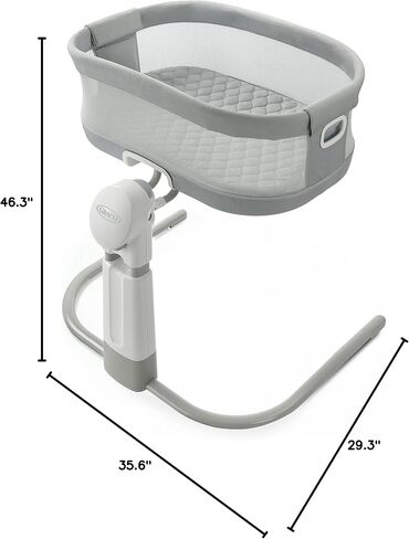 Graco DreamMore Bedside Bassinet, Newborn Bassinet, Travel Bassinet, Portable Bassinet for Newborn Babies to 6 Months, Willow in Saudi Arabia