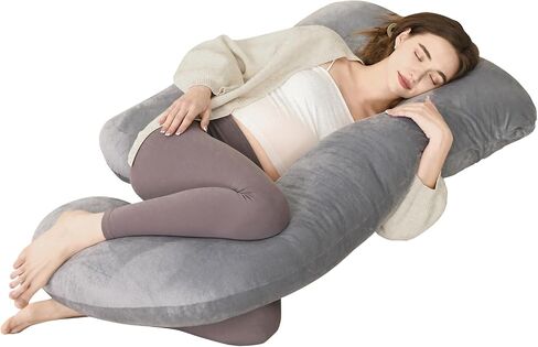 Pregnant Pillow, Comfortable Adult G-Shaped Maternity Body Pillow,Pregnancy Pillows for Sleeping, Detachable Pregnancy Pillow for Women in Saudi Arabia