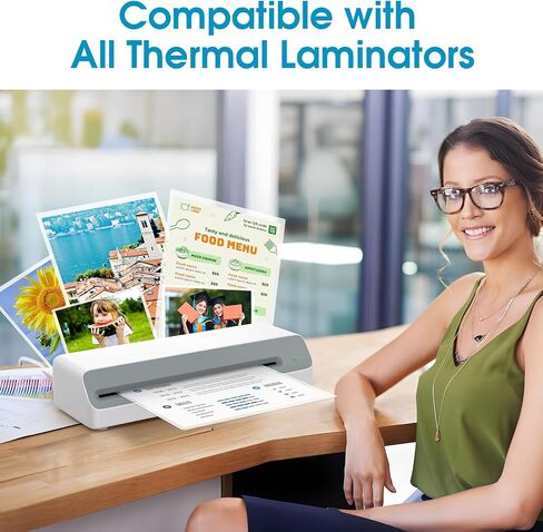 KTRIO Laminating Sheets 11.5 x 17.5 inch, 100 Pack Thermal Laminating Pouches, 3 Mil Clear Lamination Paper for School, Home & Office, Round Corner Design, Laminator Machine Needed in Saudi Arabia