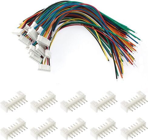 20 Sets Jst 2.0 Ph 4 Pin Connector Plug, Include 10 Sets Mini 4 Pin Jst Ph2.0 Connector Plug Female with 150mm Cable Wire & 10 Piece Male Micro Jst Ph2.0mm 4Pin Connector Plug in Kuwait