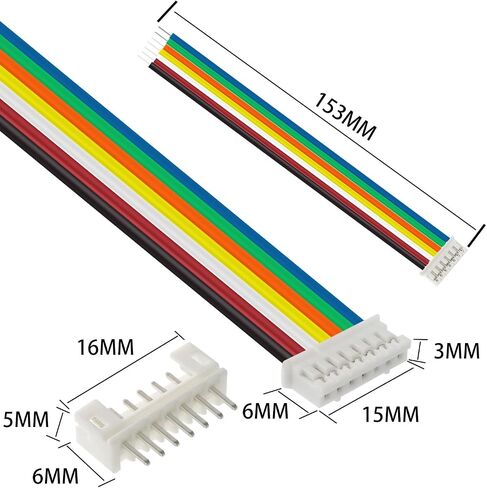 20 Sets Jst 2.0 Ph 4 Pin Connector Plug, Include 10 Sets Mini 4 Pin Jst Ph2.0 Connector Plug Female with 150mm Cable Wire & 10 Piece Male Micro Jst Ph2.0mm 4Pin Connector Plug in Kuwait