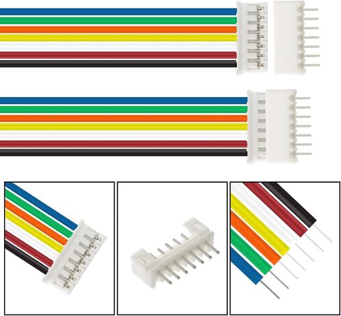 20 Sets Jst 2.0 Ph 4 Pin Connector Plug, Include 10 Sets Mini 4 Pin Jst Ph2.0 Connector Plug Female with 150mm Cable Wire & 10 Piece Male Micro Jst Ph2.0mm 4Pin Connector Plug in Kuwait