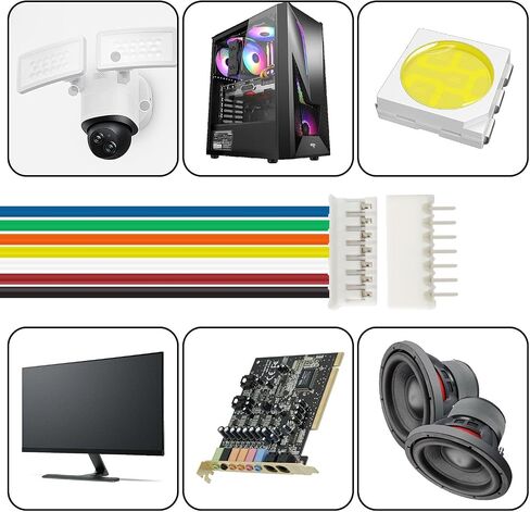 20 Sets Jst 2.0 Ph 4 Pin Connector Plug, Include 10 Sets Mini 4 Pin Jst Ph2.0 Connector Plug Female with 150mm Cable Wire & 10 Piece Male Micro Jst Ph2.0mm 4Pin Connector Plug in Kuwait