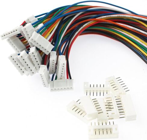 20 Sets Jst 2.0 Ph 4 Pin Connector Plug, Include 10 Sets Mini 4 Pin Jst Ph2.0 Connector Plug Female with 150mm Cable Wire & 10 Piece Male Micro Jst Ph2.0mm 4Pin Connector Plug in Kuwait